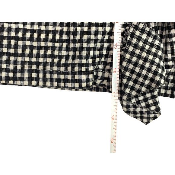 Missguided‎ black white Gingham check plaid frill mini short skirt Size 8 - Picture 5 of 5